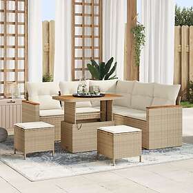 vidaXL Garden Sofa Set with Cushion 8 Pieces 3364996