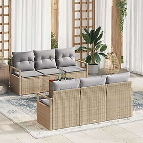 vidaXL Garden Sofa Set with Cushion 7 Pieces 3347651