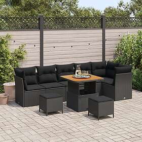 vidaXL Garden Sofa Set Height-Adjustable 9 Pieces 3361499