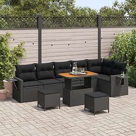 vidaXL Garden Sofa Set Height-Adjustable 9 Pieces 3361764