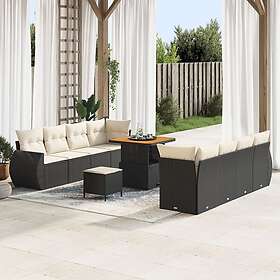 vidaXL Ensemble de Canapé de Jardin avec Rangement 11 Pièces 3363795