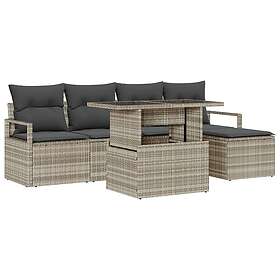 vidaXL Garden Sofa Set with Cushion 6 Pieces 3348808