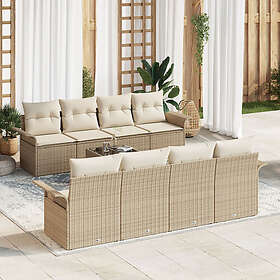 vidaXL Garden Sofa Set with Cushions 9 Pieces 3345291