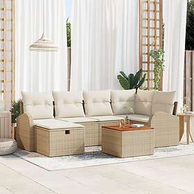 vidaXL Garden Sofa Set with Cushion 7 Pieces 3360844