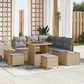 vidaXL Garden Sofa Set with Cushion 8 Pieces 3364862