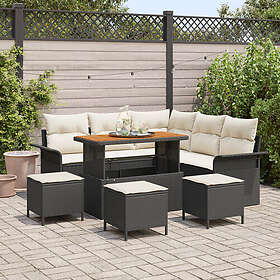 vidaXL Leone Garden Sofa Set with Cushion 9 Pieces 3362140