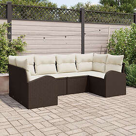 vidaXL Hage Sofasett med Pute 6 Deler 3346178