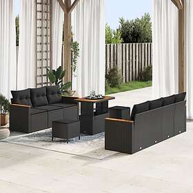 vidaXL Hage Sofasett 10 Deler 3363009
