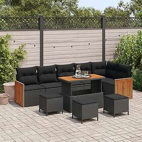vidaXL Garden Sofa Set with Cushion 10 Pieces 3363329