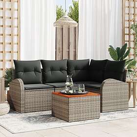 vidaXL Garden Sofa Set with Storage 5 Pieces 3356242