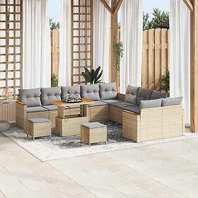 vidaXL Garden Sofa Set with Cushion 13 Pieces 3365057