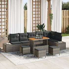 vidaXL Garden Sofa Set with Cushion 10 Pieces 3364763