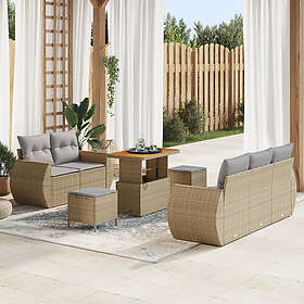 vidaXL Garden Sofa Set with Cushions 8 Pieces 3363772