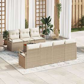 vidaXL Garden Sofa Set with Storage Pieces 8 Pieces 3356335