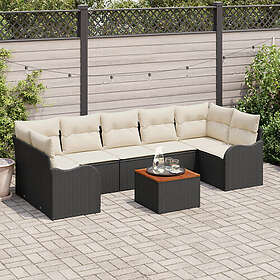vidaXL Hage Sofasett med Oppbevaring 8 Deler 3356087