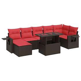 vidaXL Ensemble de Canapé de Jardin avec Coussins 8 Pièces 3326525