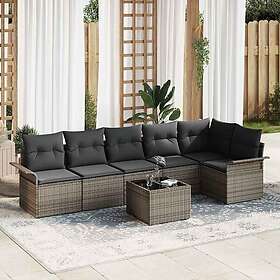 vidaXL Garden Sofa Set with Cushion 7 Pieces 3354058