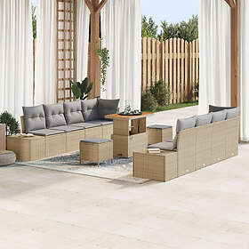 vidaXL Hage Sofasett med Pute 11 Deler 3362762