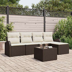 vidaXL Garden Sofa Set with Cushion 6 Pieces 3346008