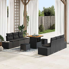 vidaXL Garden Sofa Set with Cushion 9 Pieces 3364684