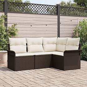 vidaXL Garden Sofa Set with Storage 4 Pieces 3354007