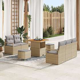 vidaXL Garden Sofa Set with Cushion 8 Pieces 3362467