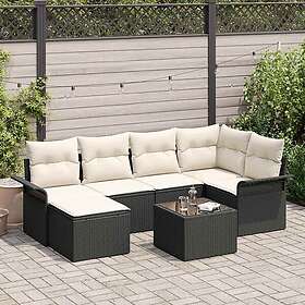 vidaXL Hage Sofasett med Pute 7 Deler 3345437
