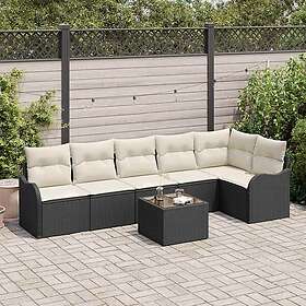 vidaXL Garden Sofa Set with Cushion 7 Pieces 3354396