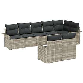 vidaXL Garden Sofa Set with Storage Pieces 8 Pieces 3354081