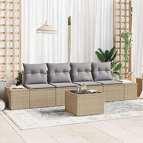 vidaXL Sofa Set with Cushion 5 Pieces 3346930