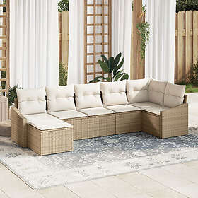 vidaXL Garden Sofa Set with Cushion 7 Pieces 3355480