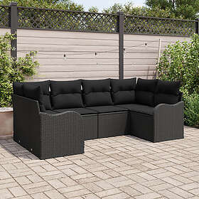 vidaXL Leone Hage Sofasett med Pute 6 Deler 3354512