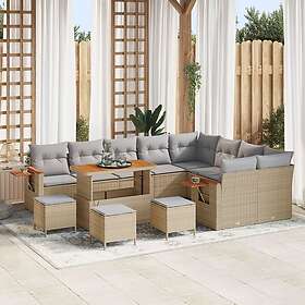 vidaXL Garden Sofa Set with Cushion 13 Pieces 3363222