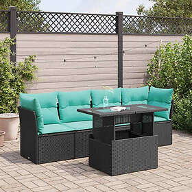 vidaXL Ensemble Canapé de Jardin avec Coussins 5 Pièces 3326088