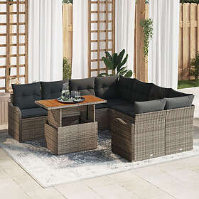 vidaXL Garden Sofa Set with Storage 9 Pieces 3358176