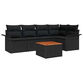 vidaXL Hage Sofasett med Oppbevaring 6 Deler 3356000