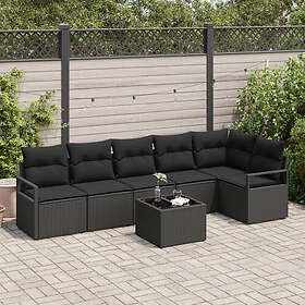 vidaXL Hage Sofasett med Pute 7 Deler 3355082