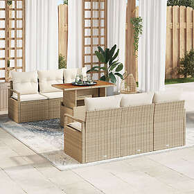 vidaXL Leone Garden Sofa Set with Storage 7 Pieces 3358395