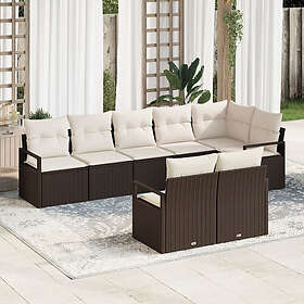 vidaXL Hage Sofasett med Pute 8 Deler 3355097