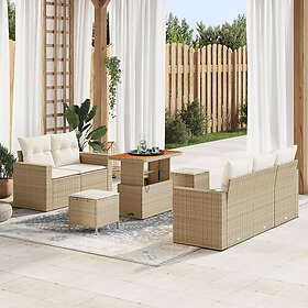 vidaXL Garden Sofa Set with Cushions 8 Pieces 3363511