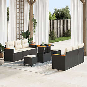 vidaXL Garden Sofa Set with Cushion 11 Pieces 3364950
