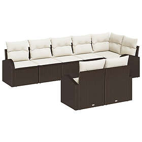 vidaXL Hage Sofasett med Pute 8 Deler 3354757
