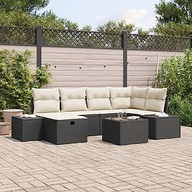 vidaXL Garden Sofa Set with Cushion 7 Pieces 3359386