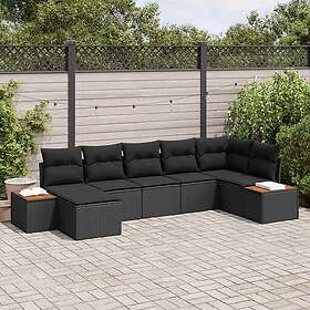 vidaXL Hage Sofasett med Pute 8 Deler 3356798