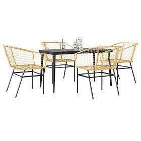 vidaXL Garden Dining Set 5 Pieces 3334494