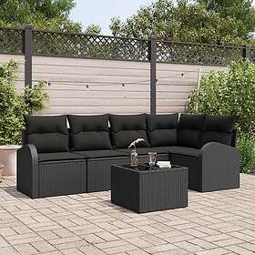 vidaXL Hage Sofasett med Pute 6 Deler 3354722