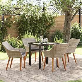 vidaXL Ensemble de Salle à Manger de Jardin avec Coussin 5 Pièces 3261713