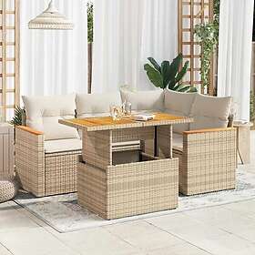 vidaXL Ensemble Canapé de Jardin avec Coussins 5 Pièces 3327481