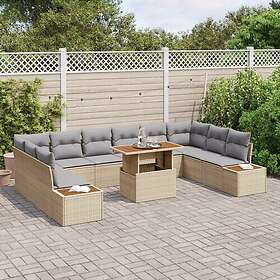 vidaXL Garden Sofa Set with Storage 11 Pieces 3358844