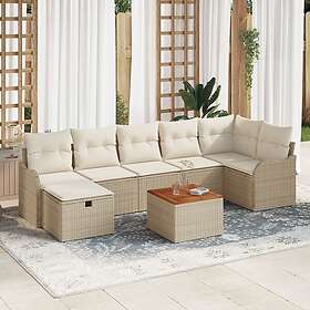vidaXL Garden Sofa Set with Cushion 8 Pieces 3360823